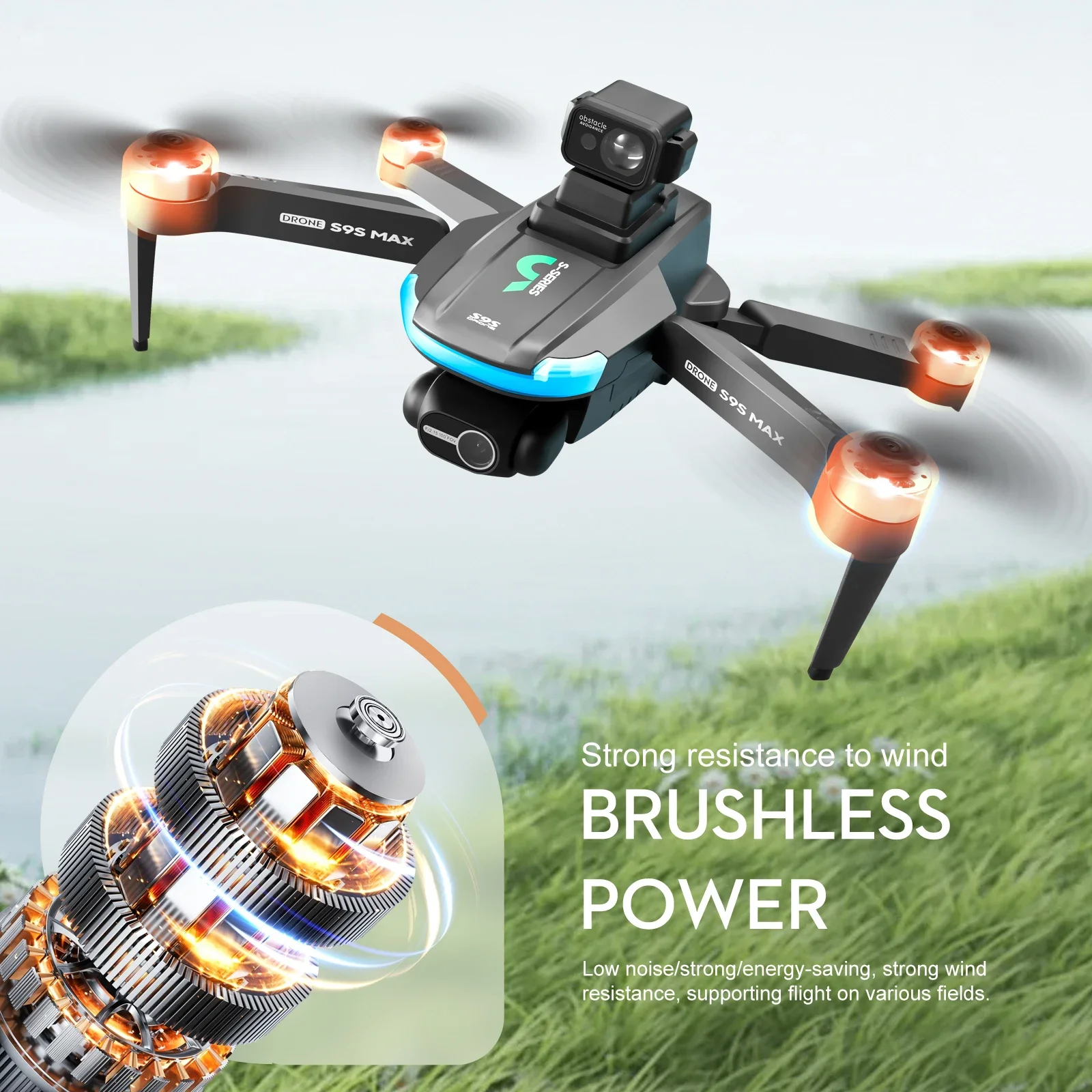جديد S9S ماكس طائرة صغيرة بدون - مراجعة Drone Gps Module وسعره