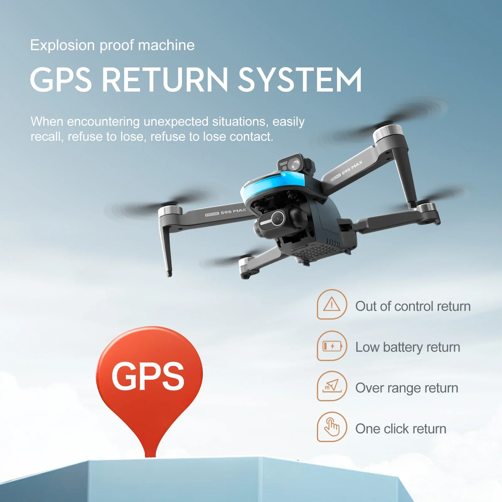 جديد S9S ماكس طائرة صغيرة بدون - مراجعة Drone Gps Module وسعره